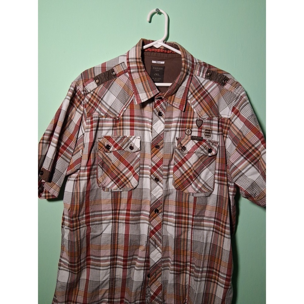 Parish Nation.  E.VVI Sizd XXL. Shirt Sleeve Shirt. 100 %Cotton.